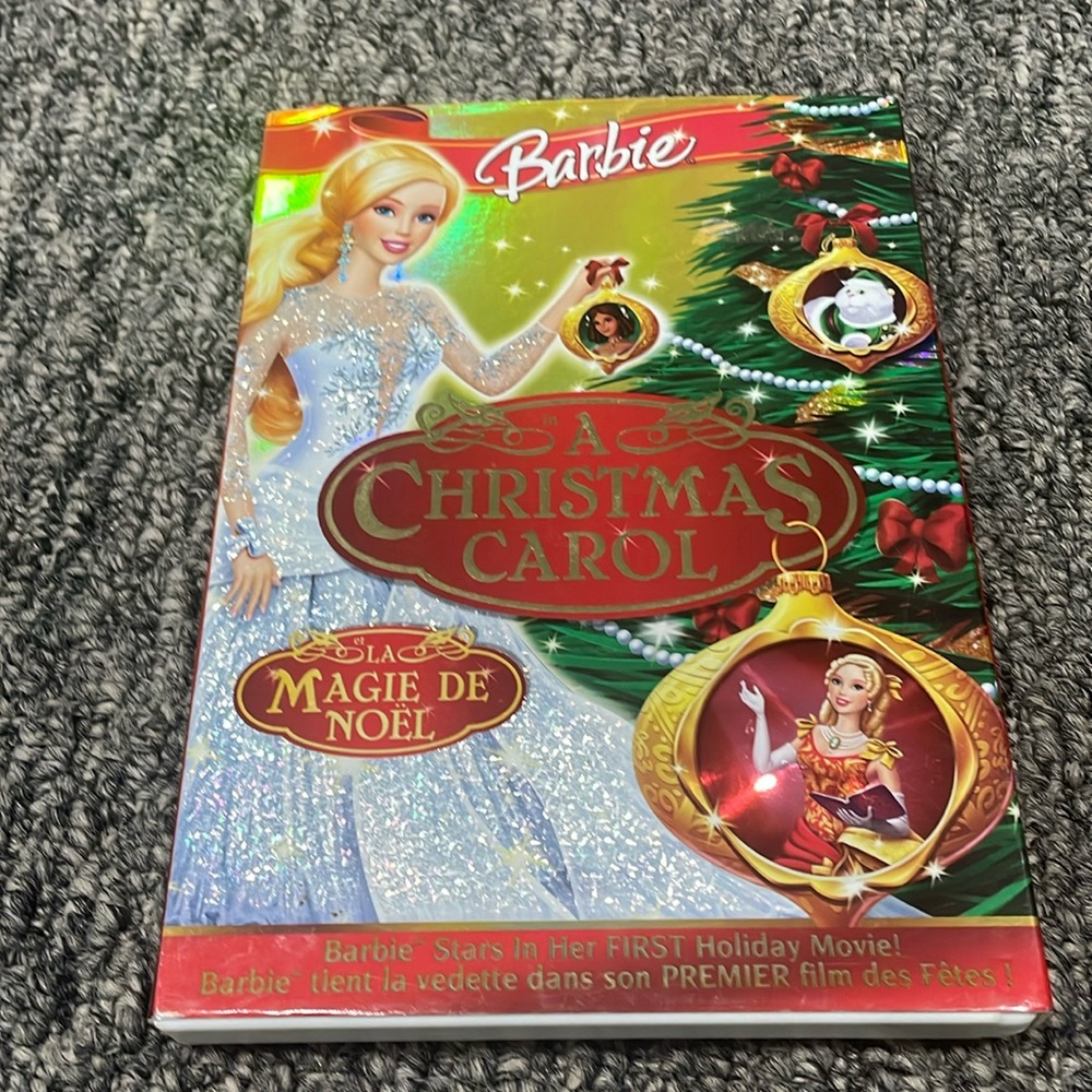 Barbie a christmas carol dvd with iridescent slip cover